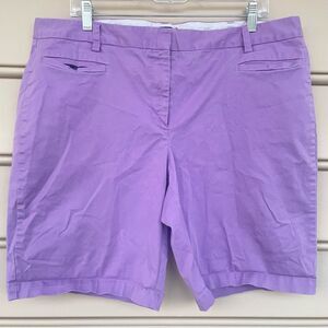Land's End Purple Fit 2 Chino Shorts Size 16